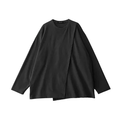 Новая модная Осенняя Свободная куртка с длинными рукавами для больших