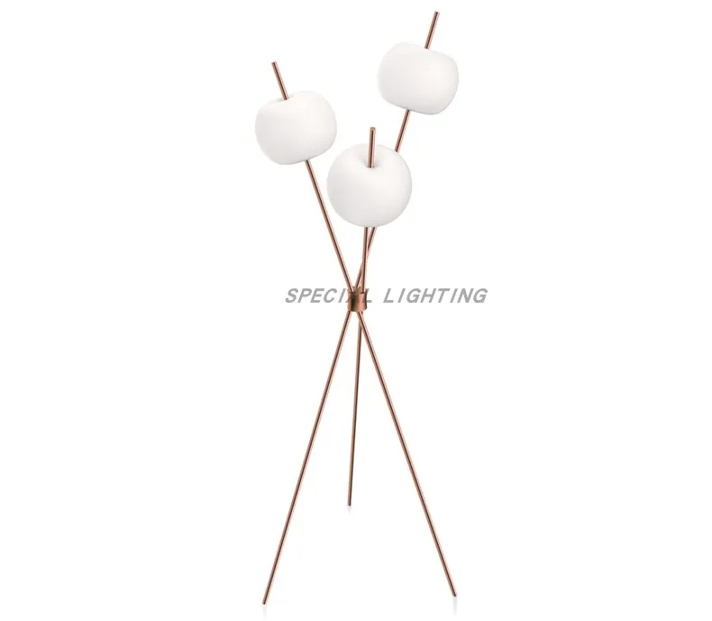 

Nordic minimalist living room decoration tripod floor lamp postmodern designer model room bedroom apple floor lamp