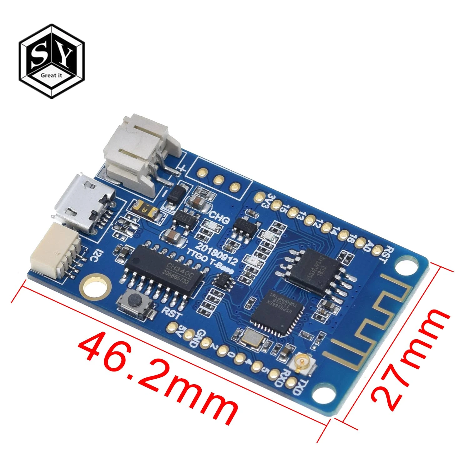 TTGO T-Base ESP8266 WiFi беспроводной модуль 4 Мб флэш-порт 2C для Arduino микропитон NodeMCU