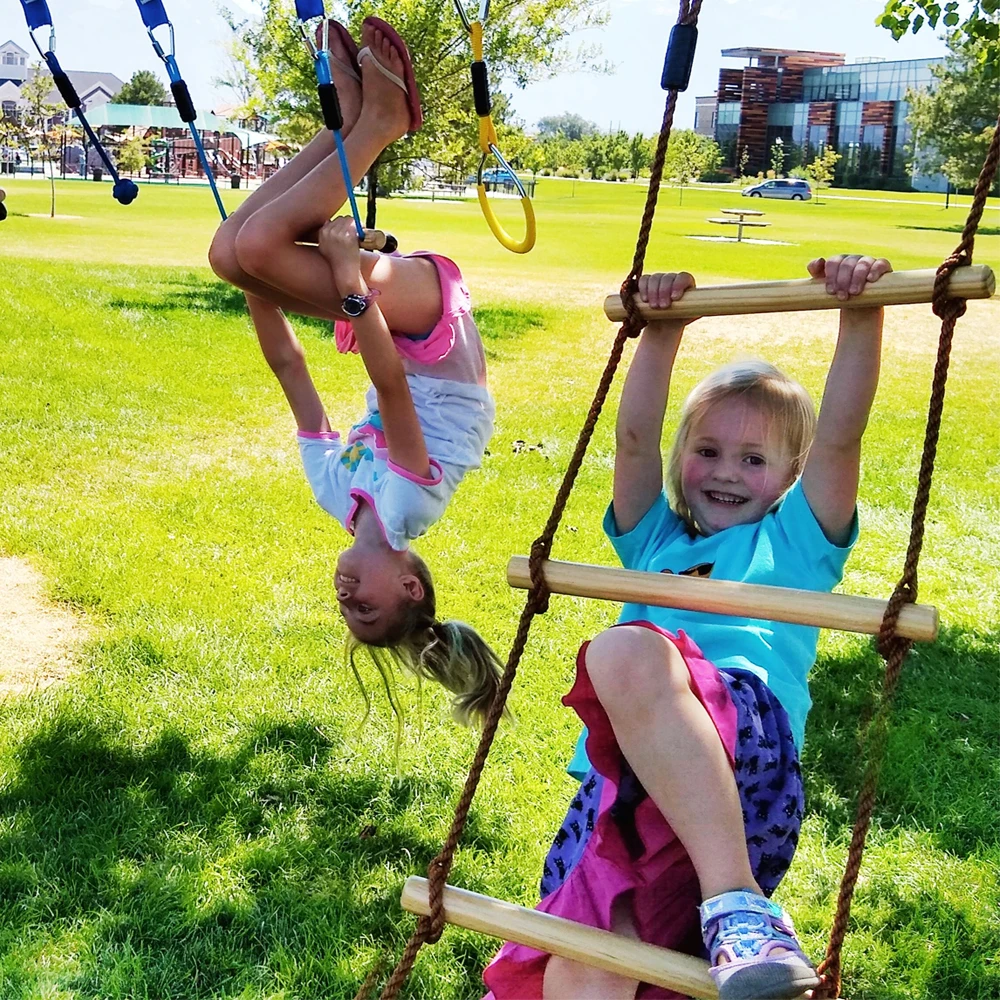 Детская деревянная веревочная лестница разные ранцы для скалолазания игрушка