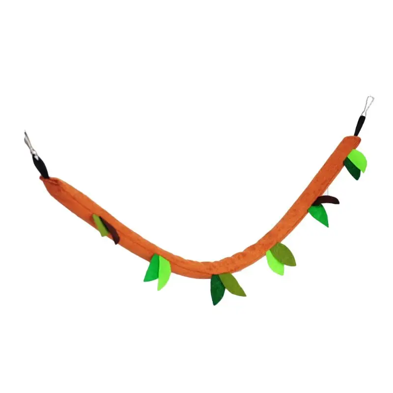 

Plush Small Pet Toy Hanging Forest Leaf Swing Hammock Ropeway Hamster Cage Decor