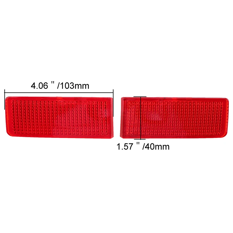 Позабай Фит для VW Touareg (Тип 7P) 2011-2014 Предфейслифт Кар Стилинг Задний Бампер Ложный Световой Отражатель Декоративные Наклейки Красные он.