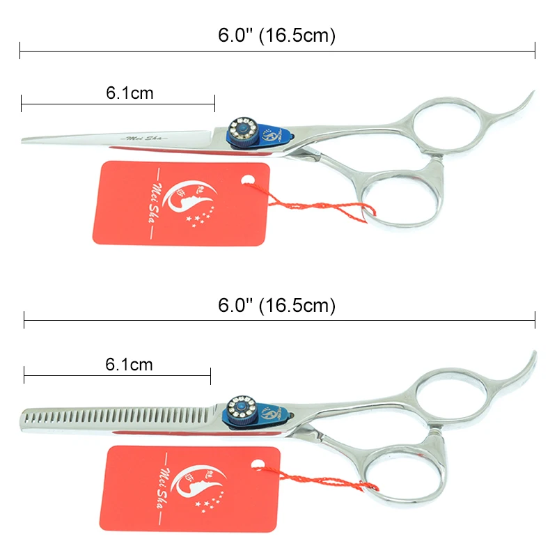 

Meisha 6.0 Inch Stainless Steel Cutting Scissors Hairdresser's Shears Professional Barbers Hair Thinning Trimming Makas A0088A