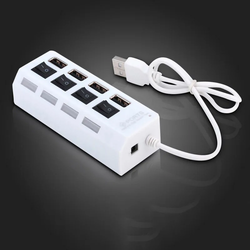 Usb-хаб адаптер 2 0 с несколькими USB-портами 4 порта высокоскоростной USB-концентратор
