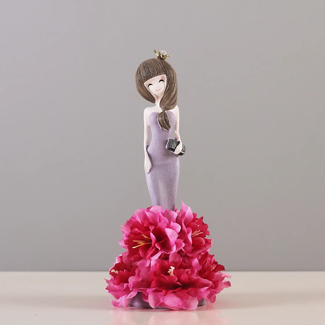 Dress Girls Mediterranean Princess Ornaments Home Desk Bookshelf Decoration Gifts Figurines Resin Crafts | Дом и сад