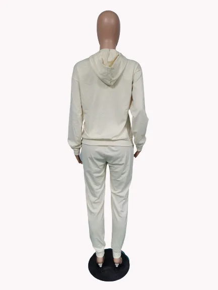 

Fashion letter print jogging suits for women 2 piece set women tracksuit Green sweat suits women matching sets