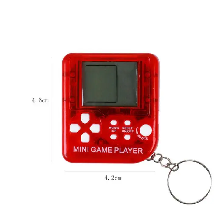Креативная Ретро игровая консоль брелок тетрис электронная машина Обучающие