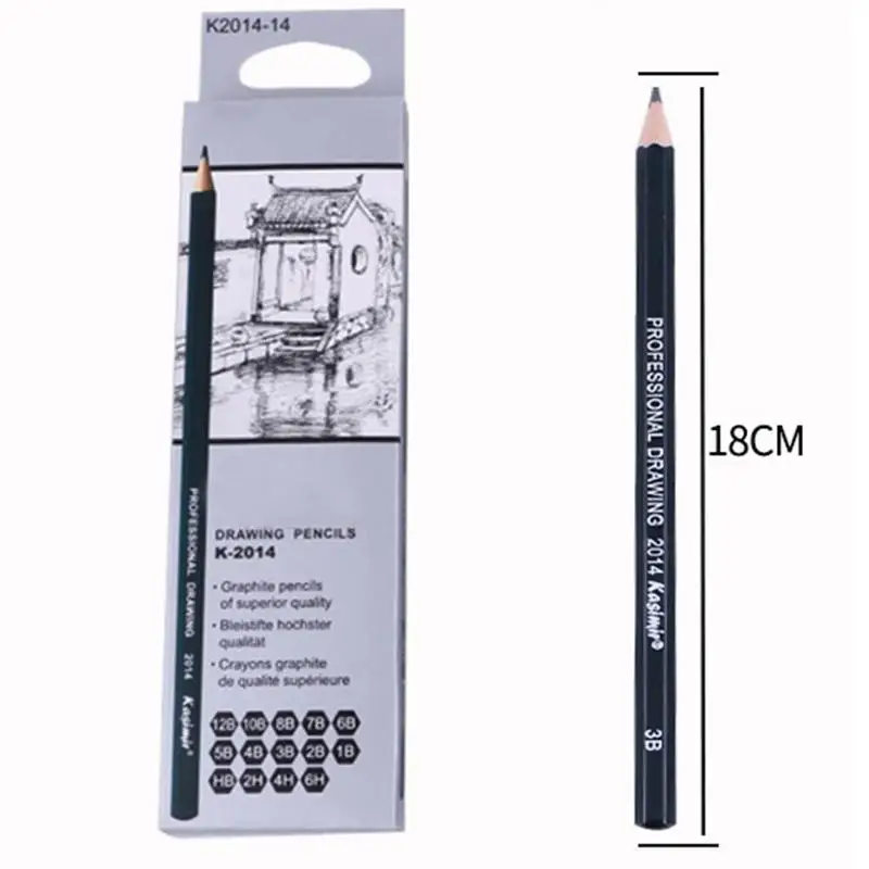 

14 Pieces / Set Fine Graphite Sketching Pencils Professional Pencil For Drawing 3B 8B Set 5B 2B 7B 2H HB 4B 6B 12B 4H 10B 6 X1M5