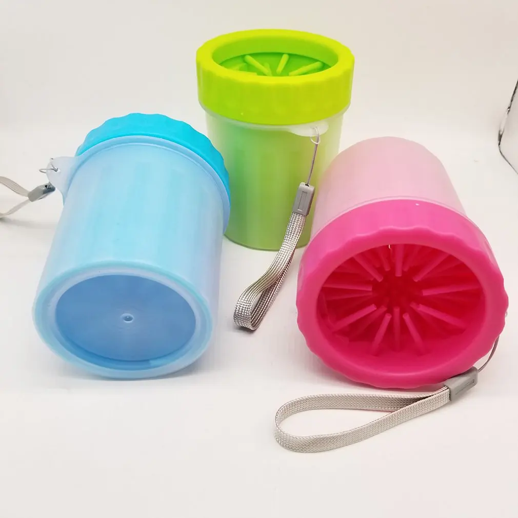 Automatic Portable Pet Foot Washer Cup Soft Silicone Bristles Pet Clean Brush Cleaning Paws Muddy Feet Dog Foot Wash Tools