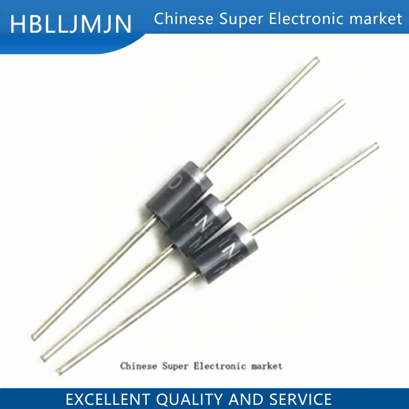 100 шт. IN5408 1N5408 3A 1000V DO-27 с выпрямительным диодом | Электронные компоненты и