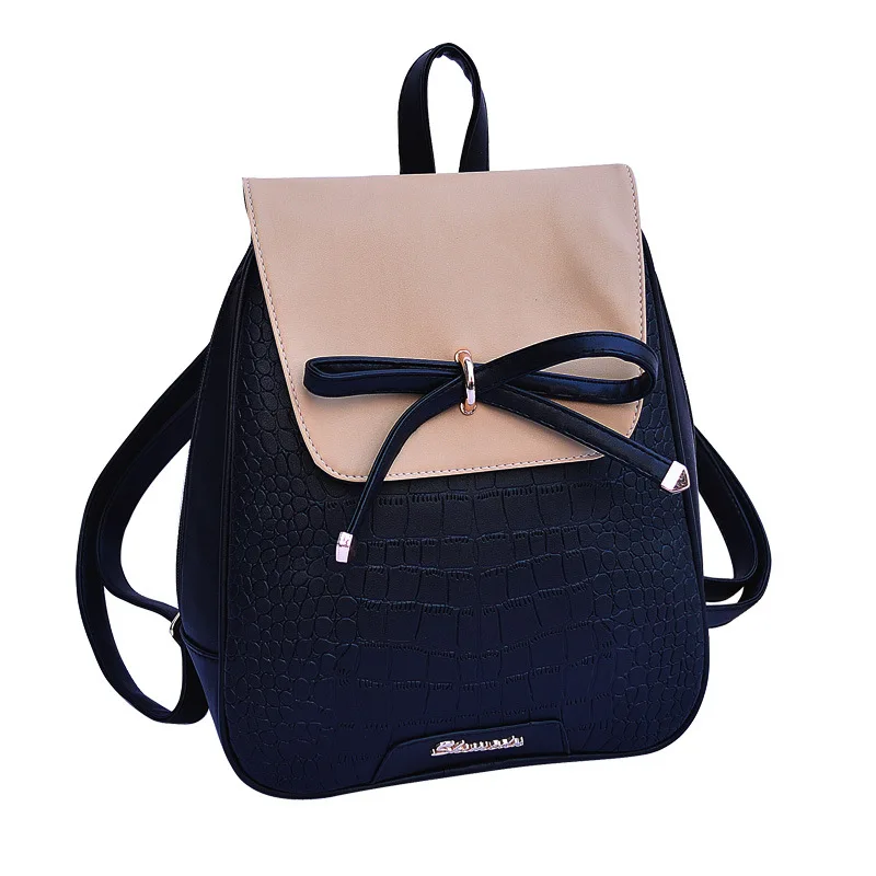 Новинка 2020 Модный женский рюкзак с бантом Корейская женская сумка школьные сумки