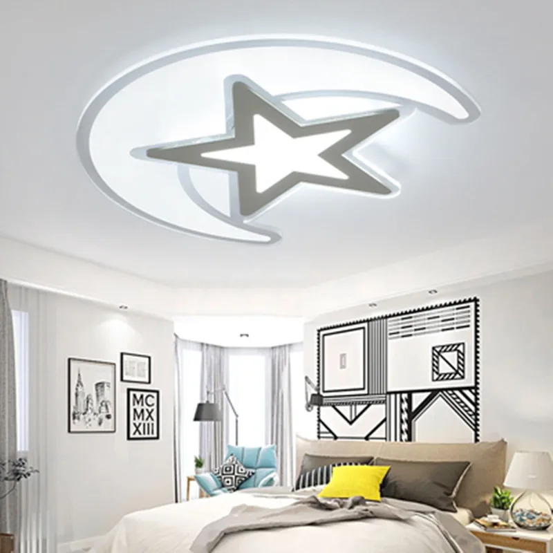 Современные акриловые потолочные светильники 30 Вт детская Светодиодная лампа