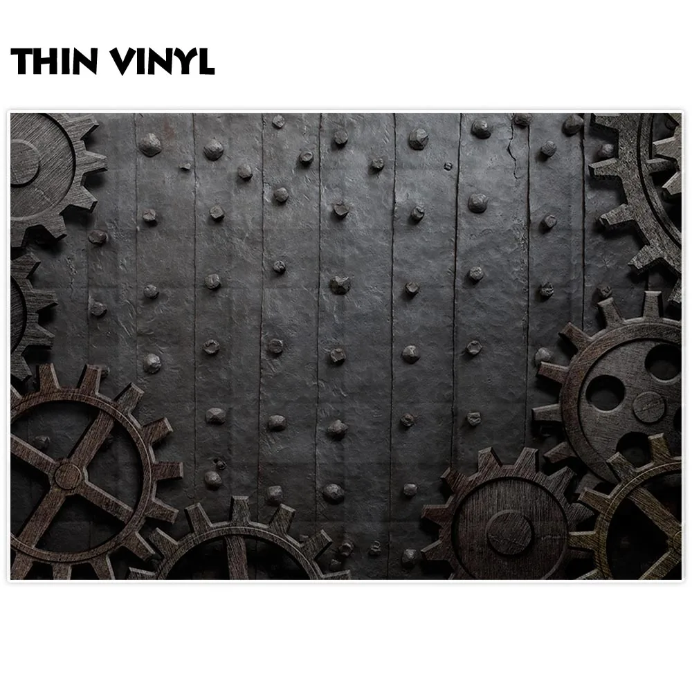 Allenjoy стимпанк ржавые шестерни металлическая гранж поднятая железная камера
