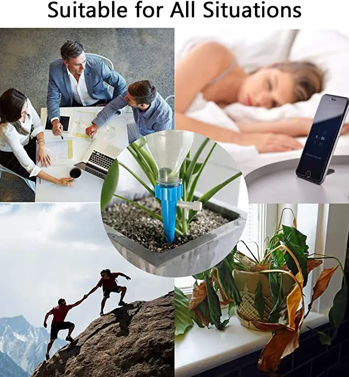 

24 PCS Auto Drip Irrigation Watering System Dripper Spike Kits Garden Household Plant Flower Plants Automatic Waterer Tools