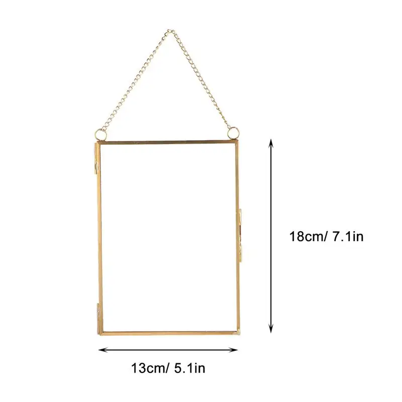 

Hanging Glass Photo Prame Specimen Clip Decorative Picture Frame Specimen Holder Hanging Photo Frames Wall Decoration