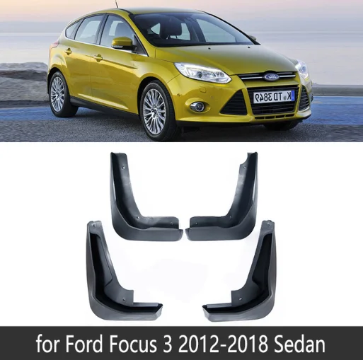 

4 шт., Автомобильные Брызговики для Ford Focus 3 MK3 2011 ~ 2018, брызговики, брызговики, крылья, автомобильные аксессуары
