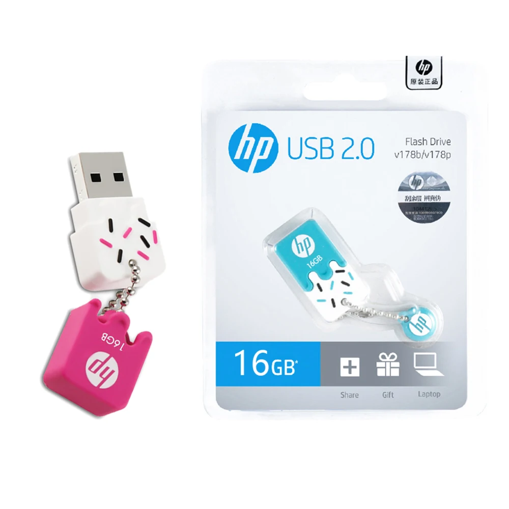 Милый мультяшный мини флэш диск HP Mini usb 2 0 флешка 16 ГБ 32 64 USB накопитель милый для