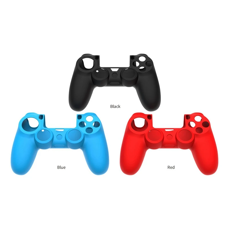

Handle Sleeve Silicone Case Dustproof Skin Protective Anti-Slip For PS4 Controller Game Accessories