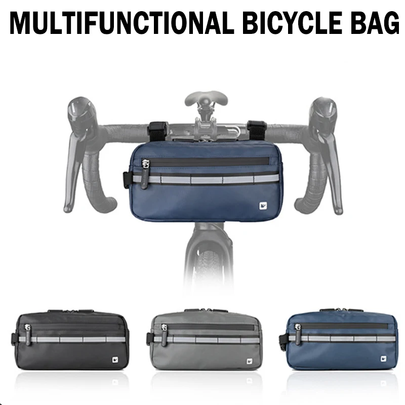 

Hot Bike Handlebar Bag Multifunctional Waterproof Bike Front Storage Bag Cycling Accessories For Bike Bicycle
