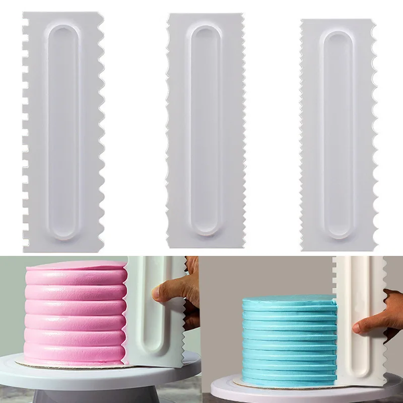 

1Pc Plastic Cake Cream Spatula Tool DIY Pastry Cream Cake Scraper Decorating for Home Kitchen Gadgets Baking Accessories