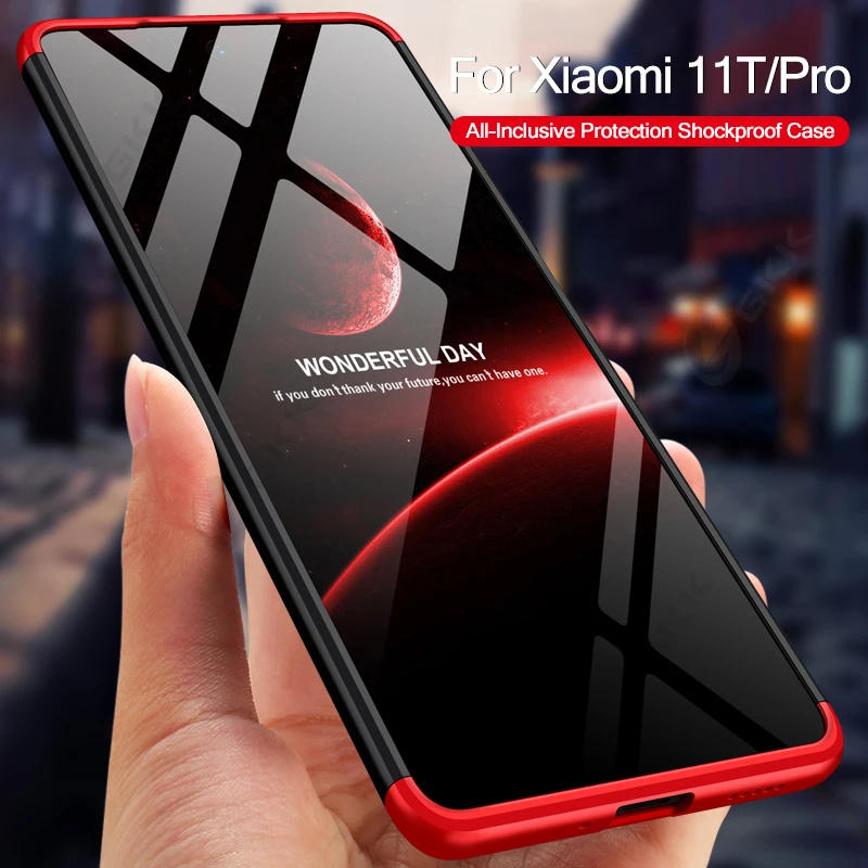 

GKK Original Case For Xiaomi mi 11T 10T Pro Case 3 in 1 Full Protection Shockproof Hard Matte Cover For Xiaomi 11T 10T Pro Coque