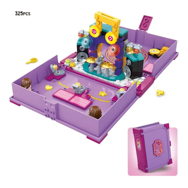 

City Girl Creative Series Concert Scene Building Block Book Collection Toy Christmas Gift