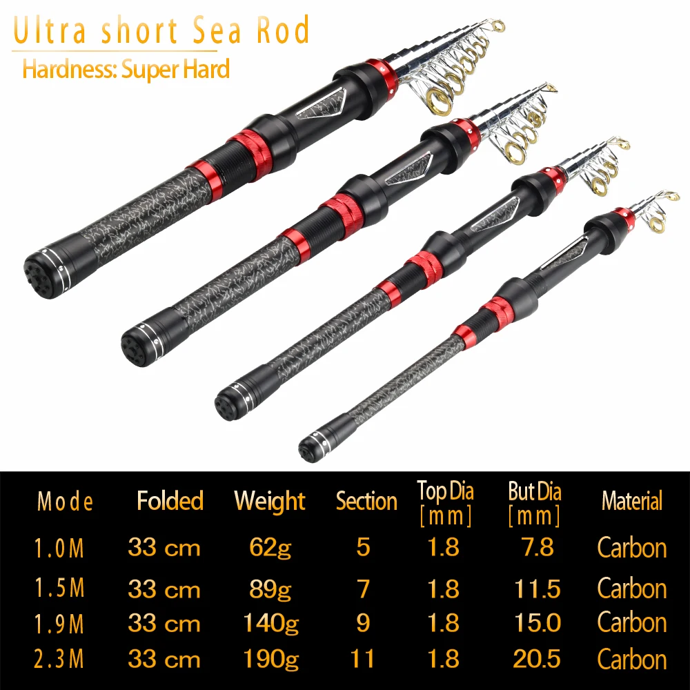 Telescopic Fishing Rod  Reel Combo Optional Set Full Kit Fishing Rod Gear Spinning Reel  Line Lures Space Pesca Mini Travel Surf