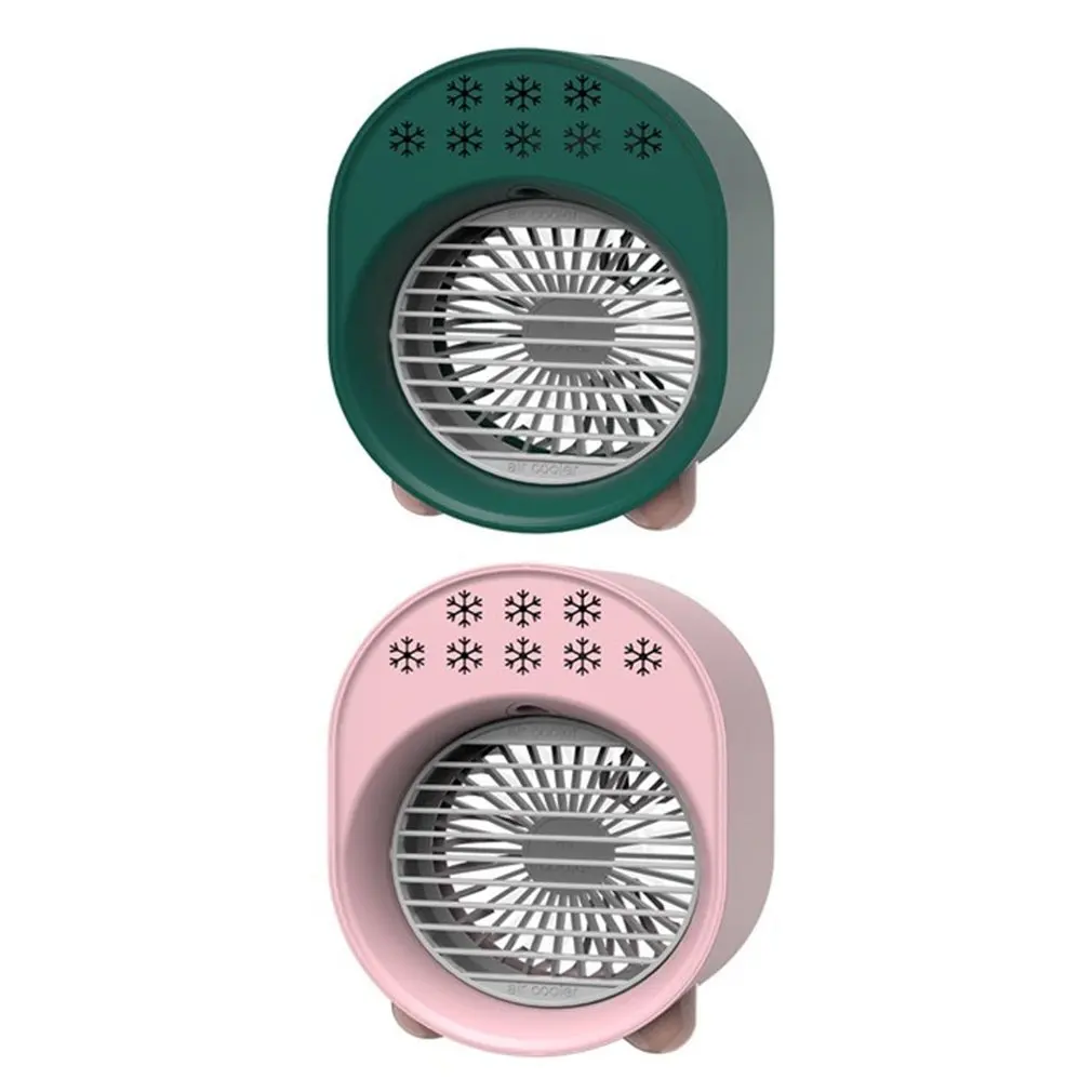 

Hot Portable Mini Conditioner 7 Colors Light Multifunction USB Plug-in Humidifier Office Home Desktop Refrigeration Fan