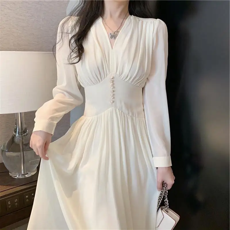 

2021 new fashion women's clothing V-Neck maxi dresses for women dress