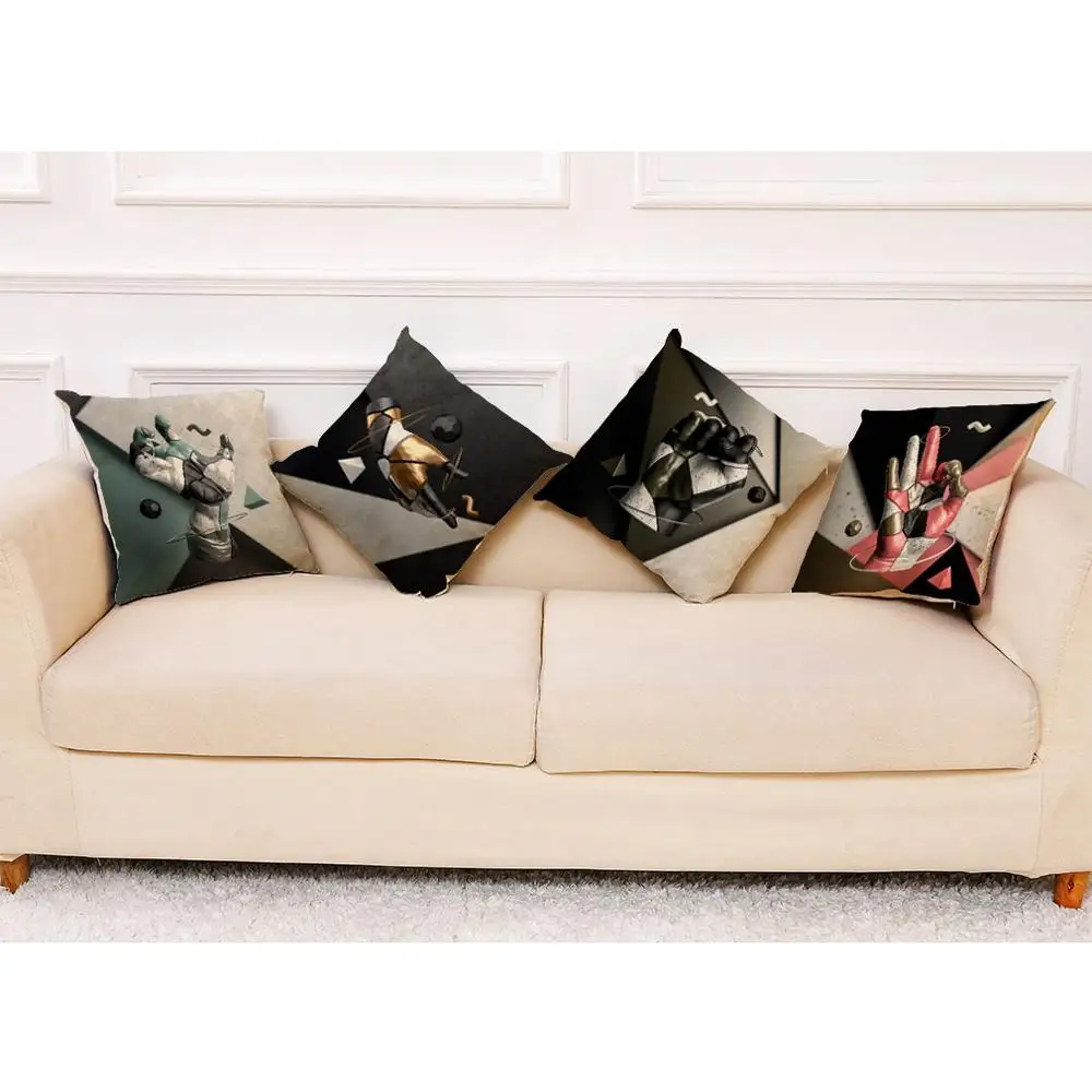 

Pillow Cover Throw Pillow Case Art Print Throw Pillow Case Modern Cushion Cover Square Pillowcase Decoration for Sofa Bed Chair