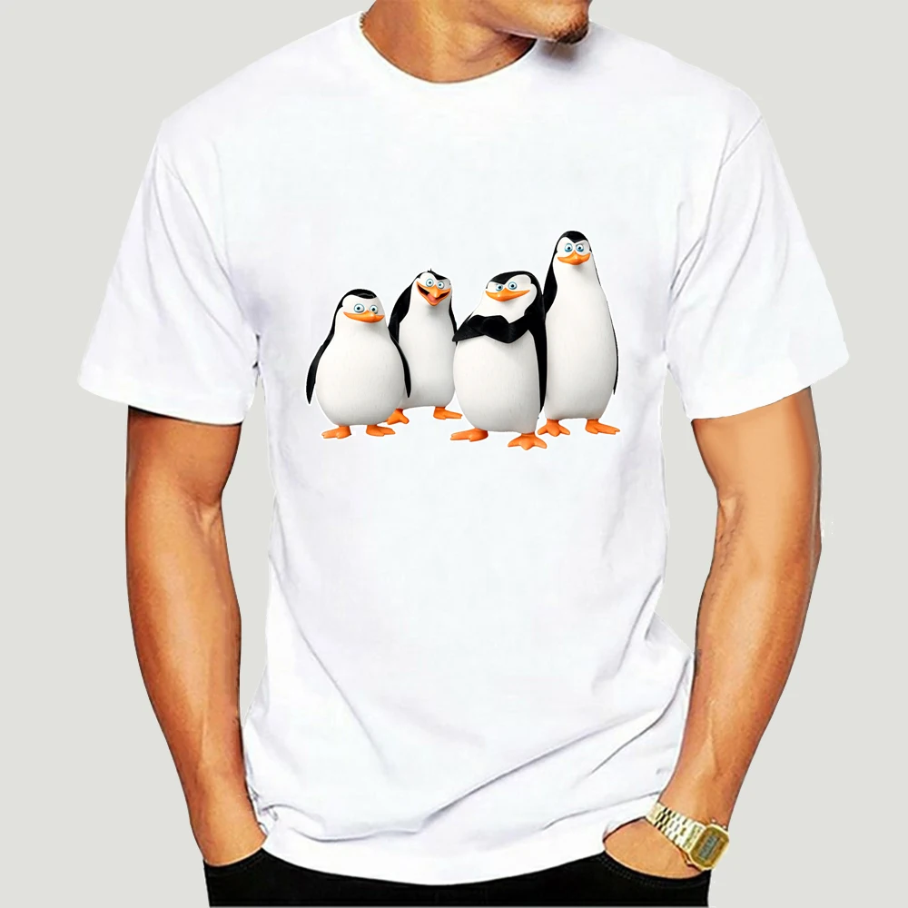 

Stabe Men's Madagascar Penguin T-shirt Short Sleeve Men Short Sleeve Original