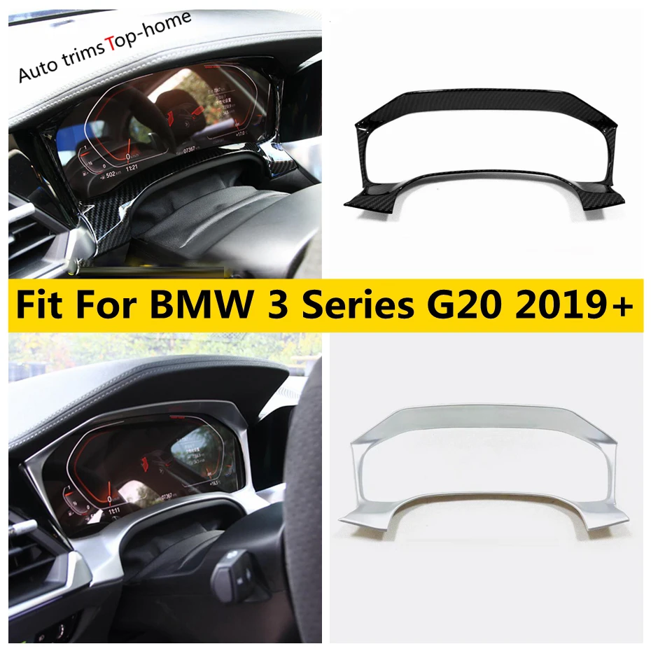 

Yimaautotrims Internal Instrument Decorative Frame Dashboard Cover Trim Fit For BMW 3 Series G20 2019 - 2022 Interior Kit