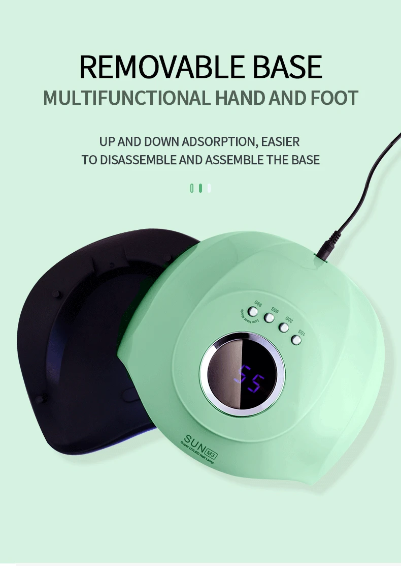 

LED Nail Lamp For Manicure Lamp 36-120W Nail Dryer Machine UV Lamp For Curing UV Gel Nail Polish With Motion Sensing LCD Display