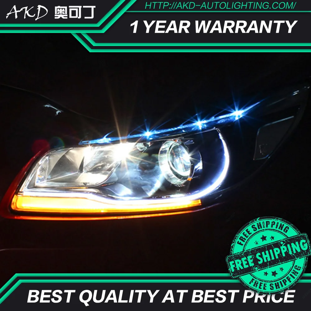 AKD тюнинг автомобильных фар для Chevrolet Malibu 2012 2014 светодиодные фары DRL ходовые огни Bi
