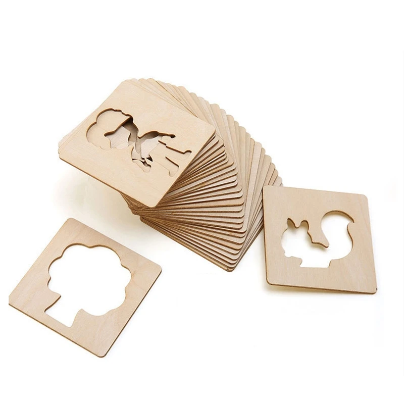 Деревянная Картина граффити доска Рисование игрушки живопись обучение