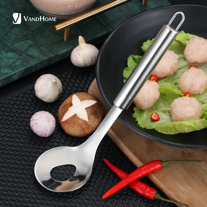 Ложка для приготовления фрикаделек из нержавеющей стали 304 с длинной ручкой | Дом