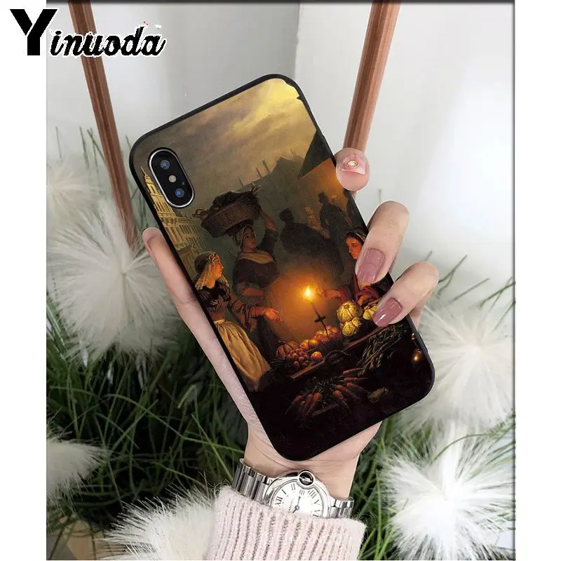 Yinuoda средневековый масляный рисунок высокого качества чехол для телефона Apple iPhone