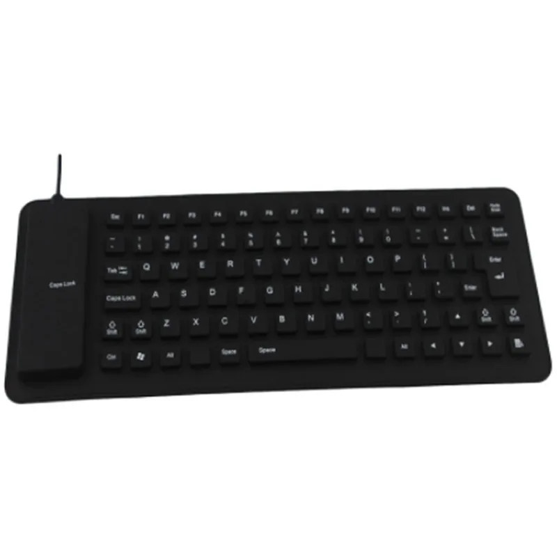 

85 Keys Portable Mini USB Keyboard Flexible Waterproof Soft Silicone Gaming Keyboard Tablet Foldable Computer Keyboard Laptop