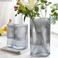 nordic creative simple glass vase transparent hydroponics flower arrangement accessories living room decoration decoration