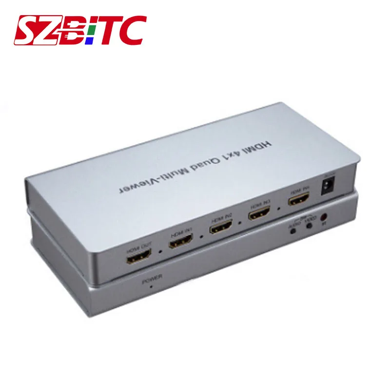 SZBITC HDMI 4x1 Многофункциональный видеопереключатель 4 в 1 выход экран бесшовное
