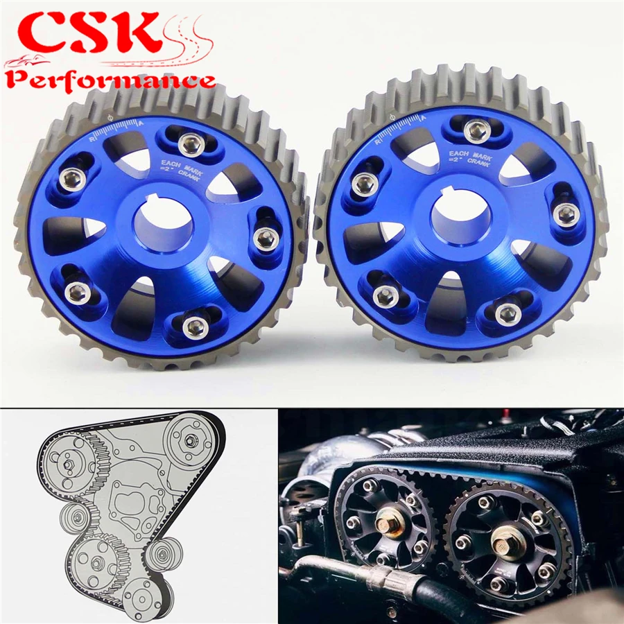 Зубчатый шкив для гоночной камеры Civic DOHC B16A B16B Integra DC2 Acura Blue |