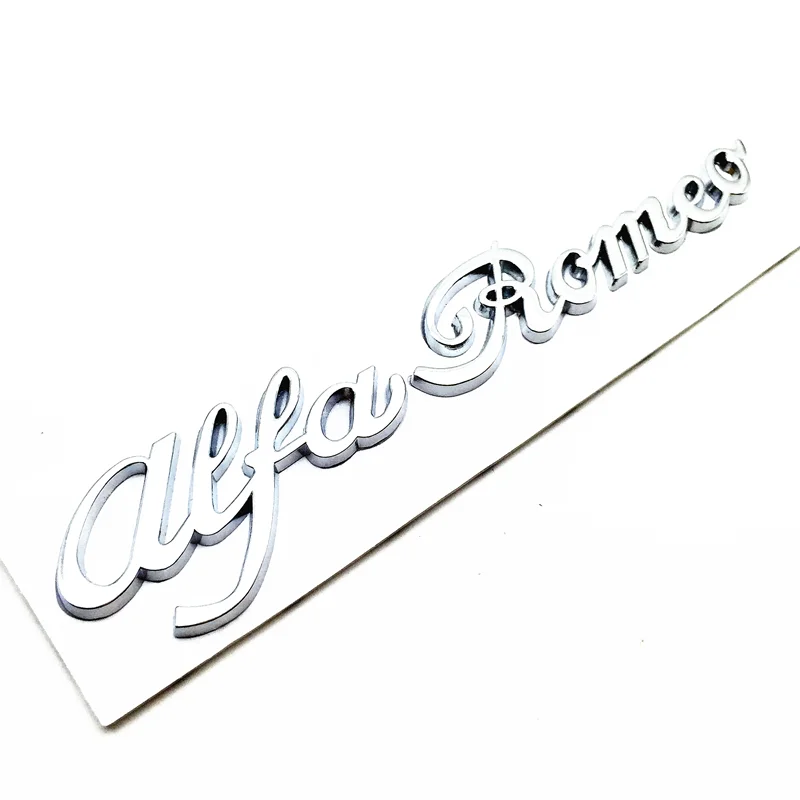 Металлический 3D стайлинга автомобилей Стикеры аксессуары для Alfa Romeo Тело Сторона
