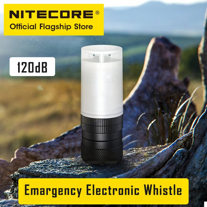 

NITECORE NWE30 Emergency electronic survival whistle 120dB Buzzing Night Positioning Rescue Signal Lamp Beacon Flashing Light