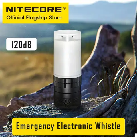 NITECORE NWE30 аварийный электронный свисток для выживания 120 дБ звуковой сигнал ночного позиционирования сигнальная лампа Маяк мигасветильник