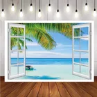 Тропический пляж фон океан Остров морской пейзаж летняя свадебная фотография фон для фотостудии баннер