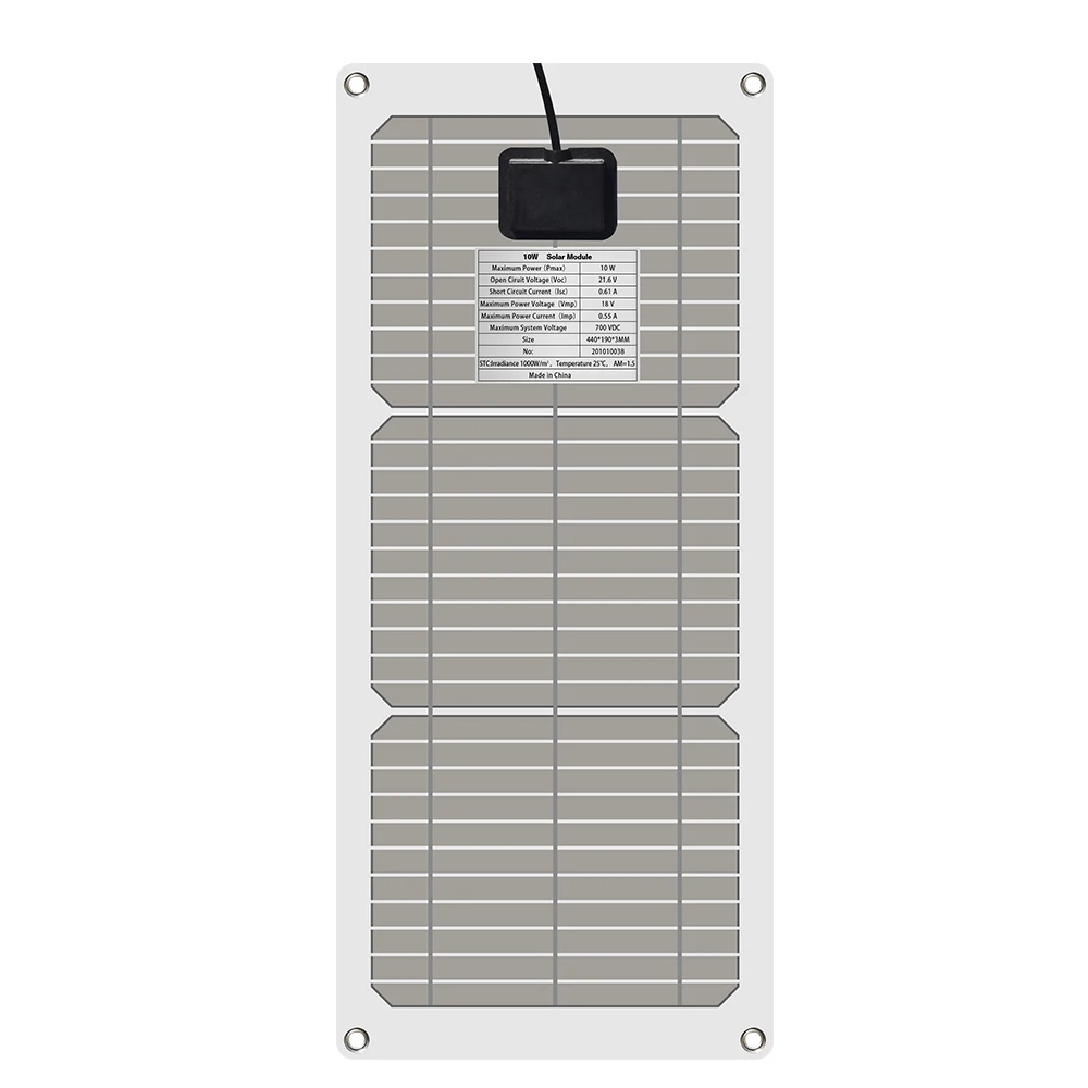 Portable Solar Panel Kit 20W 10W 18V Flexible Panels Charger Outdoor Travel Camping Mobile Phone Charging Board |