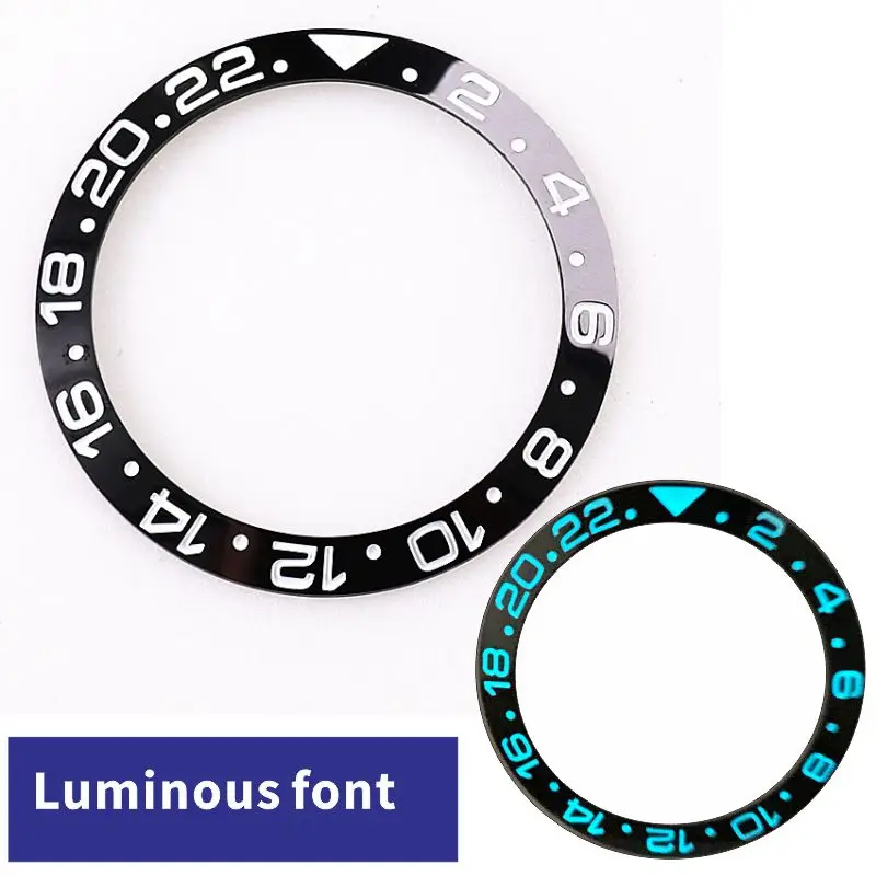 38mm 40mm BGW9 Luminous Ceramic Bezel Insert For Submariner GMT SKX007 Skx00 9OMG Seahorse 300m MOD Watch Embedded Diving Ring