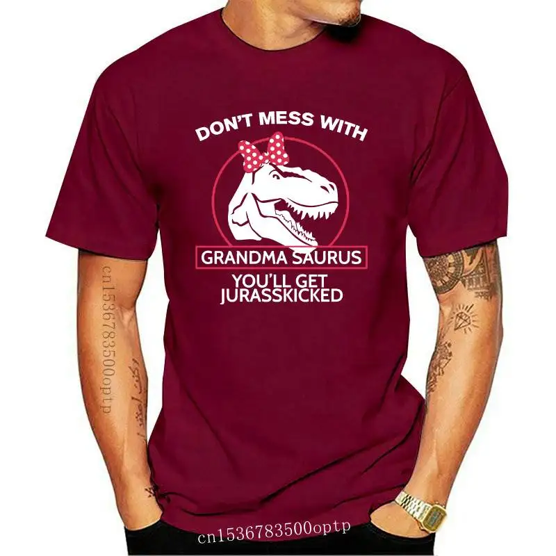 

New Don't Mess With Grand Saurus Youll Get Jurasskicked Grandma Womens Kids T-Shirt