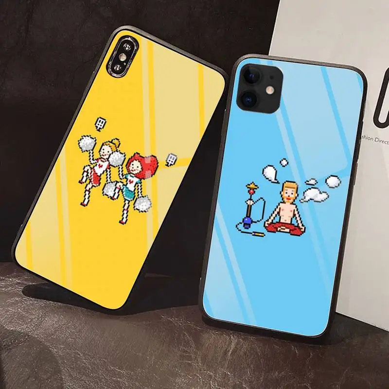 

Funny animals Phone Case Tempered Glass For iPhone 12 Pro Max Mini 11 Pro XR XS MAX 8 X 7 6S 6 Plus SE 2020 case