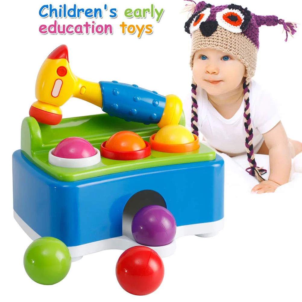 Children Hit Musical Instruments Toys Music Light Hammer Hitting Table Intellectual Exercise Strength Training Educational | Игрушки и